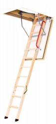 Fakro Wooden Folding Loft Ladder LWF 45 Fire Resistant 3 Section 305cm