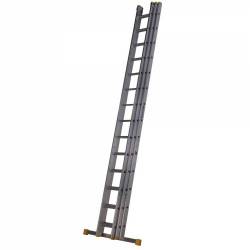 WERNER 4.1m  BOX SECTION TRIPLE EXTENSION LADDER 7234118