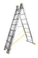 Werner Abru 725 Series Promaster Box Section Triple 3 Section 4.1m 41 Rung Reform Combination Ladder 7254118