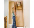 Werner Abru ALadder Complete Loft hatch door catch latch twist for wood board 22mm with Stowage Pole and Hook 1250mm 2 and 3 section loft ladder