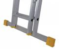 WERNER 4.1m  BOX SECTION DOUBLE EXTENSION LADDER 7224118