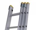 WERNER 4.1m  BOX SECTION TRIPLE EXTENSION LADDER 7234118