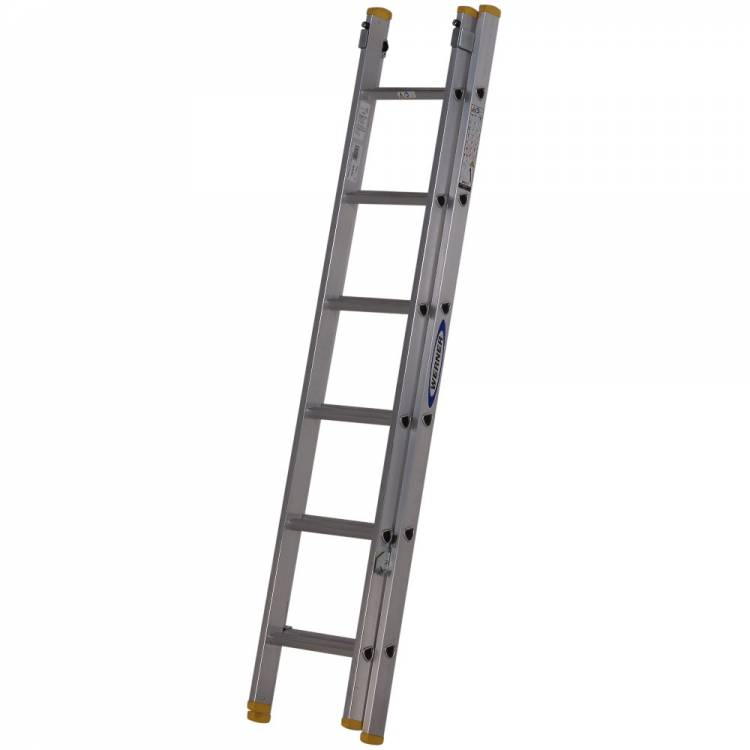 Werner 1.85m BOX SECTION D RUNG DOUBLE EXTENSION LADDER 7221818 ...