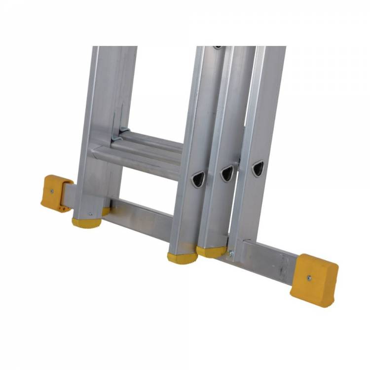 WERNER 2.4m BOX SECTION TRIPLE EXTENSION LADDER 7232418 ALadder.co.uk