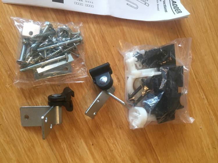 Werner Abru 3 section Easystow Loft Ladder Full fixing Pack YA3544